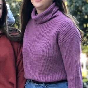 Purple snark an eagle turtleneck